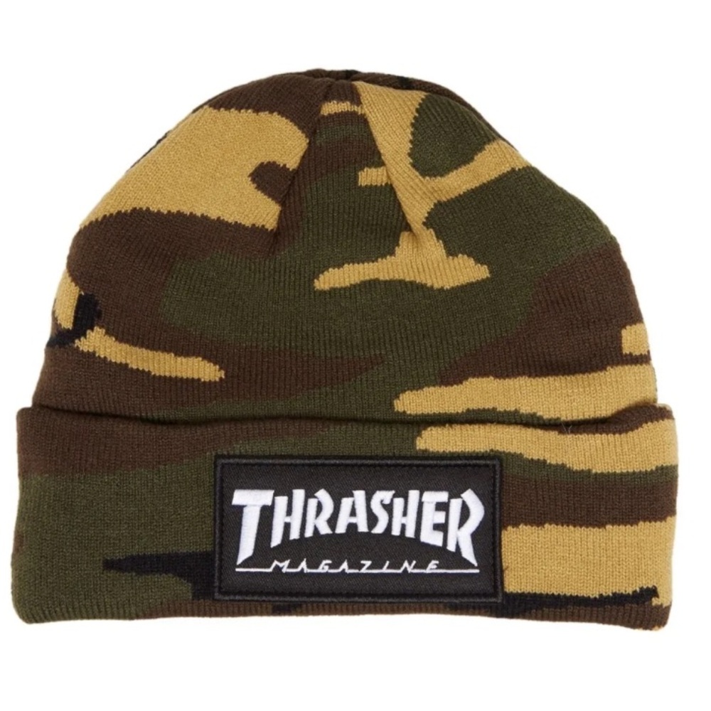 THRASHER BEANIE CAMO X $15 X OS